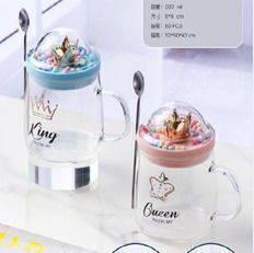 Mug Glass with Lid