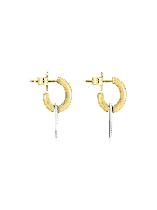 Tous Earrings made of Silver Gold Plated