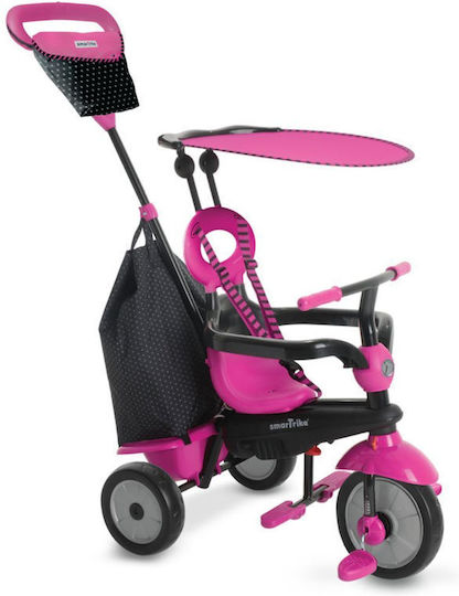 Smart Trike Vanilla Plus Μετατρεπόμενο με Χειρολαβή Γονέα 4 σε 1 για 15 Μηνών Ροζ
