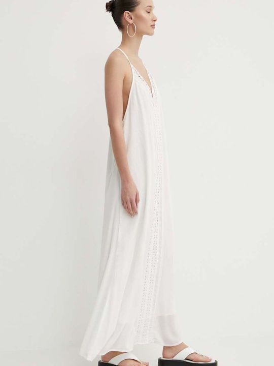 Sommer Maxi Damenkleid Weiß