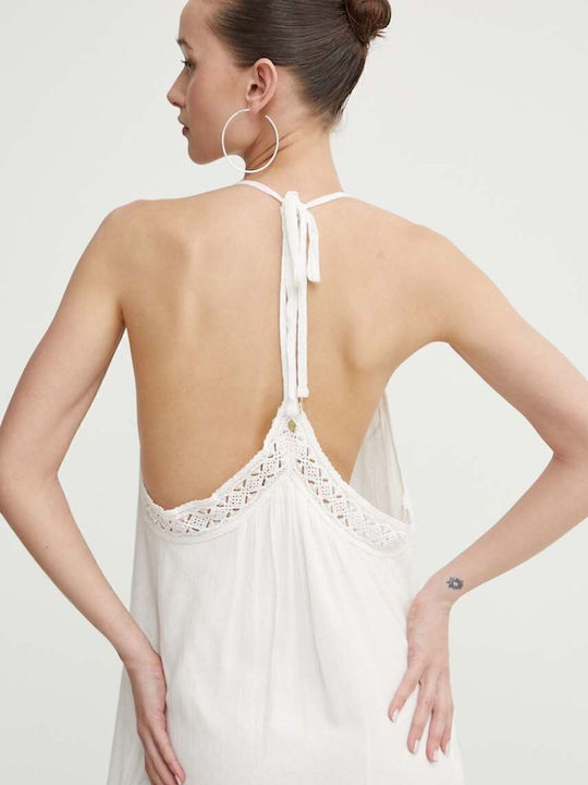 Sommer Maxi Damenkleid Weiß