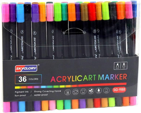 Zeichenstifte mit Doppelspitze Set 36 Farben