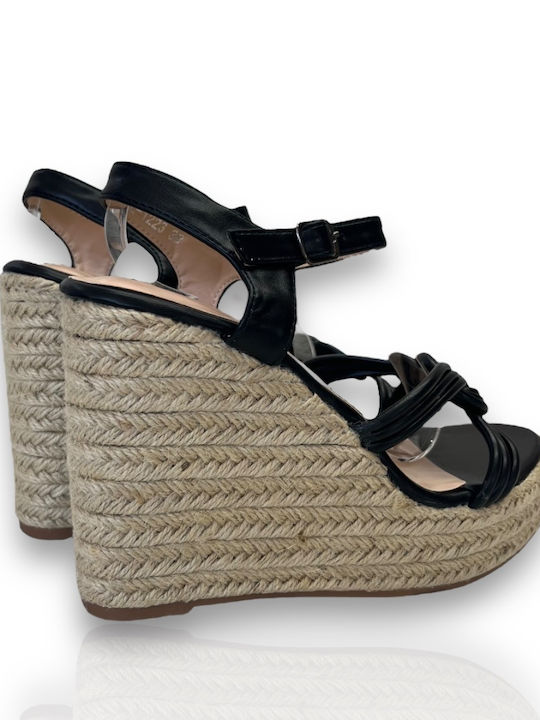 Famous Shoes Platforme dama Negre