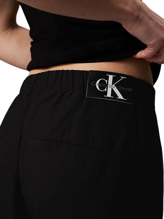 Dama Tesatura Pantaloni Cargo Black
