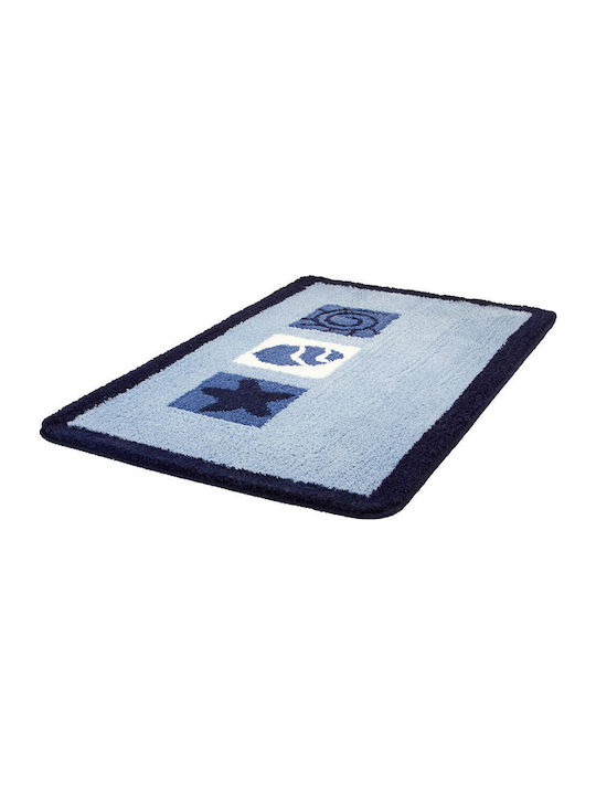 Kleine Wolke Rutschfest Badematte Synthetisch,Polyester/Cotton/Leather Rechteckig Beach 4581723357 Blau 55x65cm