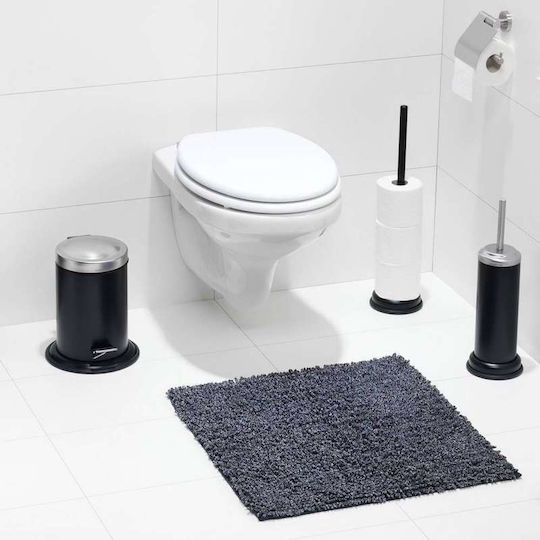 Sealskin Bath Mat Cotton Square Misto 294616819 Black 60x60cm
