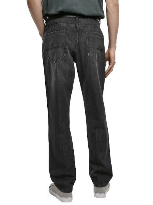 Urban Classics Herren Jeanshose in Loose Fit Real Black Washed