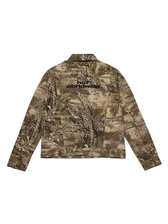 HUF Lincoln Trucker Men's Denim Jacket Realtree Max