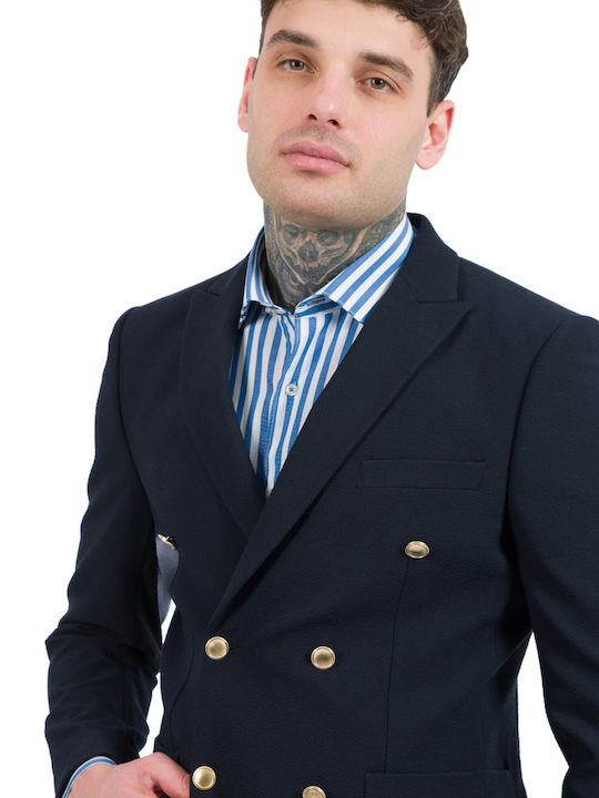 Massimo Veneziani Herrenanzugsjacke Navy