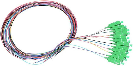 Extralink Sc Apc Pigtail Set Single Mode 900um G.657a1 1.5m 12 Pcs 12 Colors