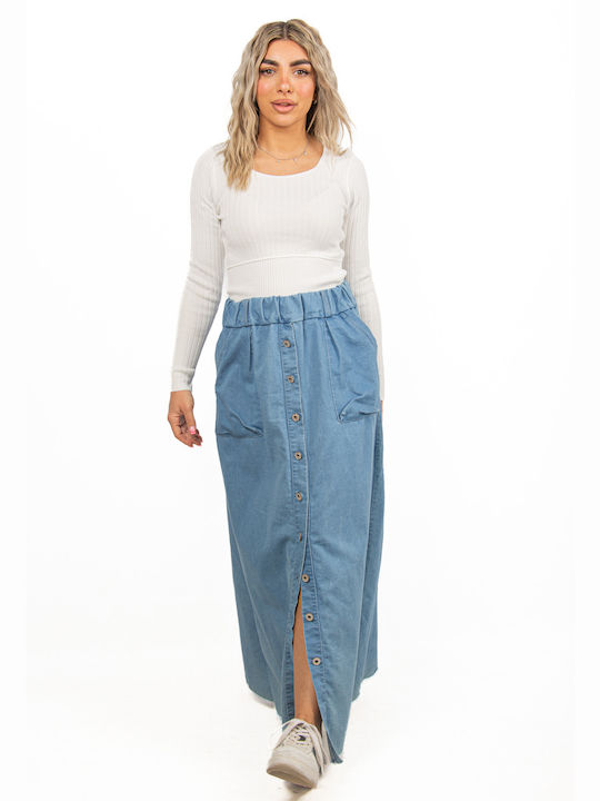 Ellen Denim Skirt Blue