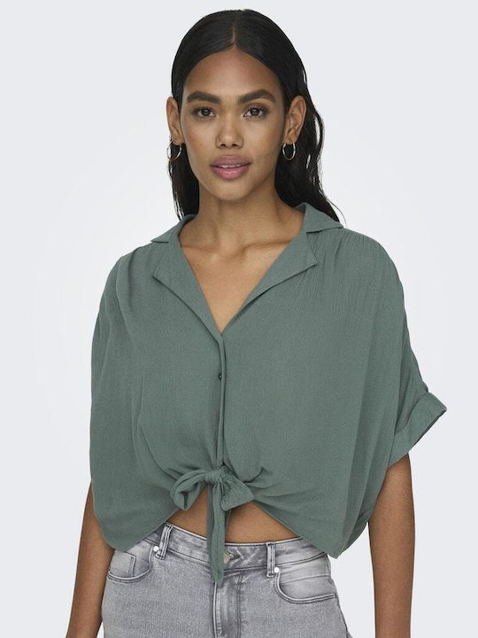 Women's Short Sleeve Shirt Balsam Green