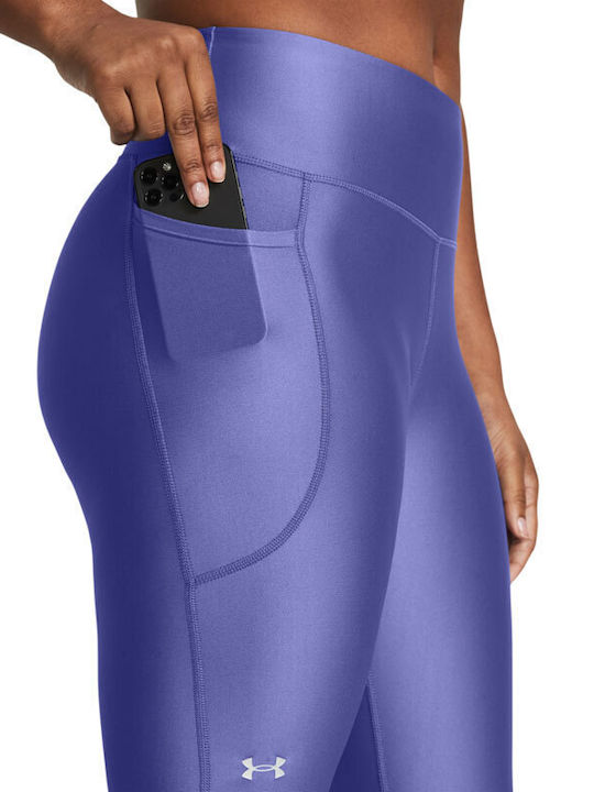 Training Women's Cropped High Waist Purple Leggings