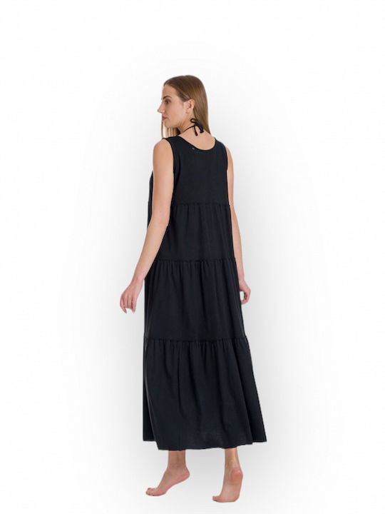Rima Beachwear Γυναικείο Φόρεμα Παραλίας Μαύρο