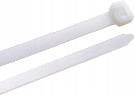 Legături Cablu Plastice 100mmx2.5mm În Culoare Albă 100 Bucăți ZK11133QWS48