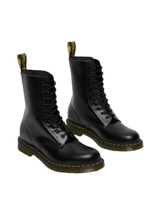 Dr. Martens 1490 Smooth Δερμάτινα Μαύρα Ανδρικά Μποτάκια