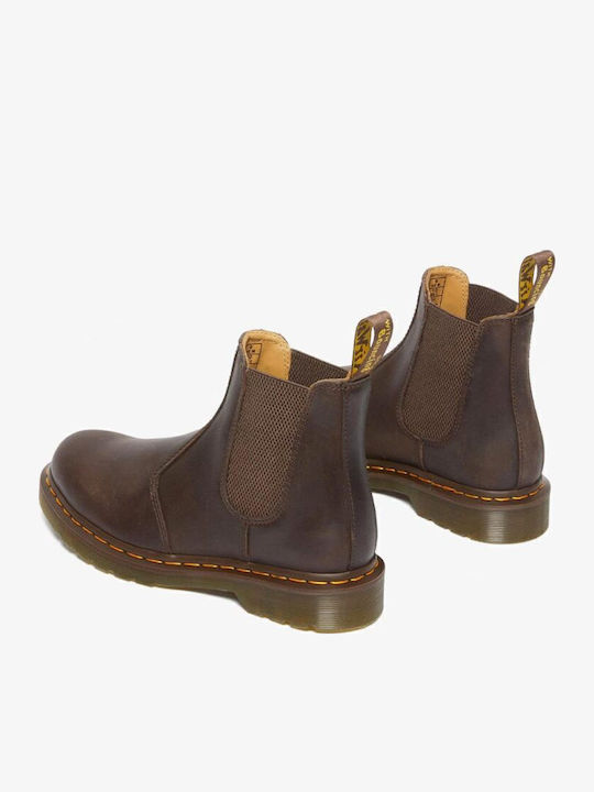 2976 Ys Δερμάτινα Ανδρικά Chelsea Μποτάκια Dark Brown