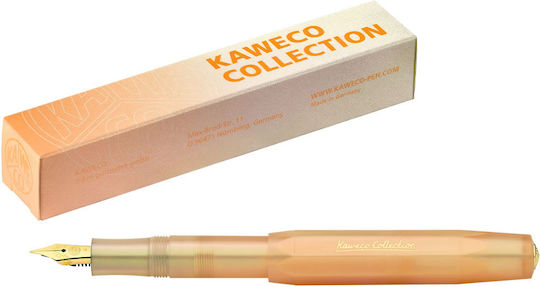 Kaweco Collection Stilou Foarte larg Portocaliu cu Roșu Cerneală