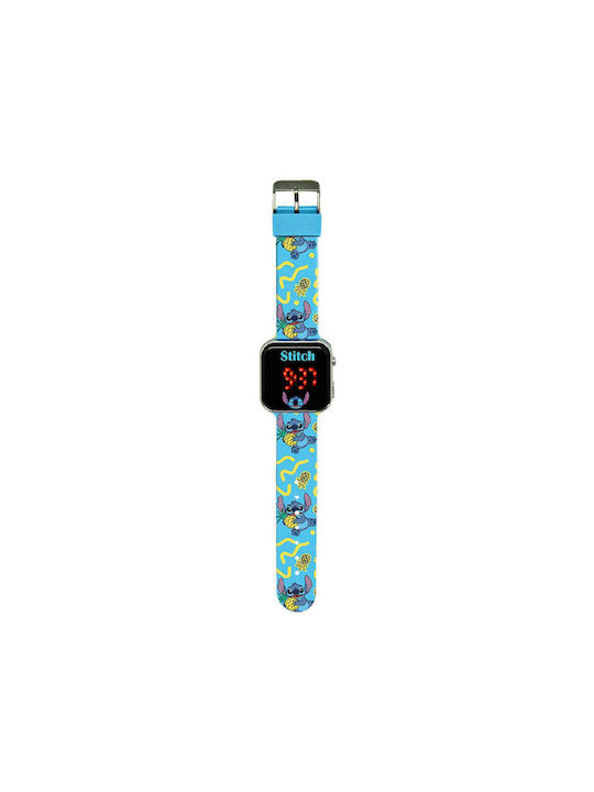 Kids Licensing Kids Digital Watch with Rubber/Plastic Strap Light Blue