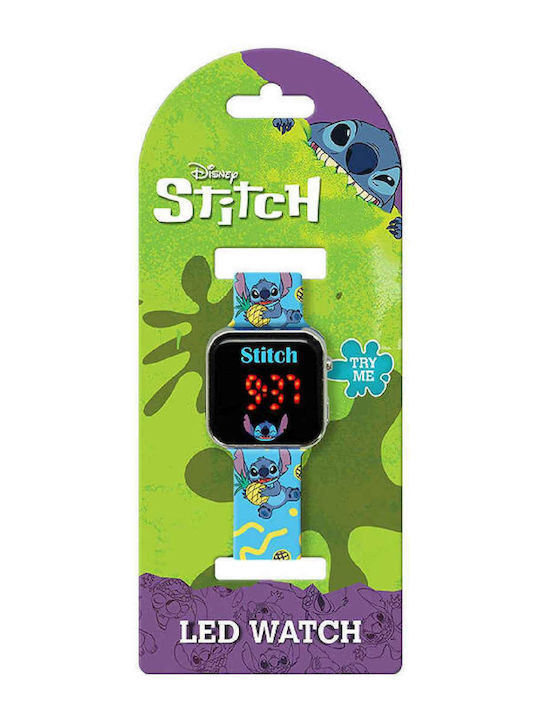 Kids Licensing Kinder-Digitaluhr mit Kautschuk/Plastikarmband Hellblau