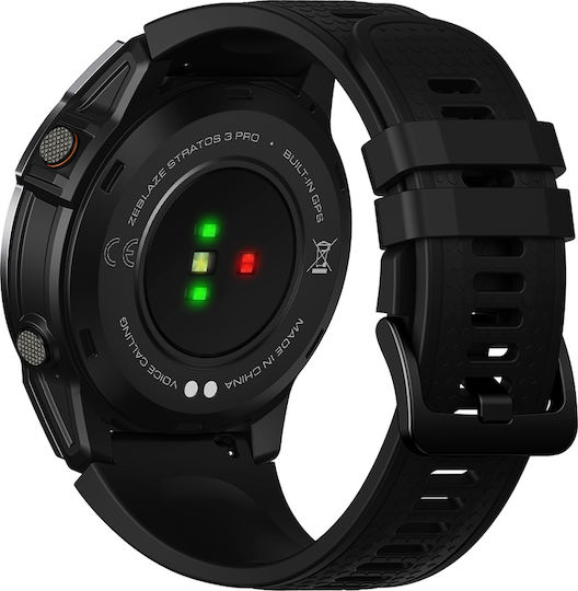 Zeblaze Stratos 3 Pro Aluminium Smartwatch with Heart Rate Monitor (Black)