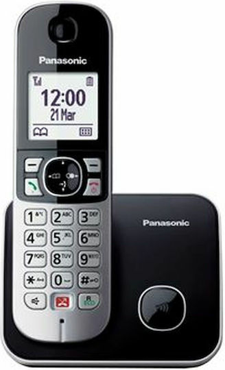 Panasonic KX-TG6852SPB Ασύρματο Τηλέφωνο Duo Μαύρο
