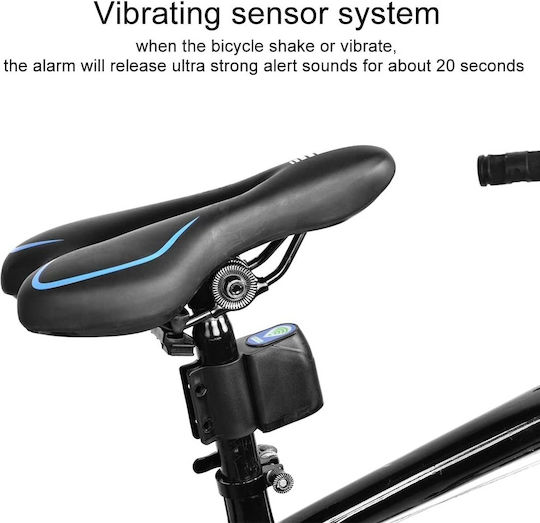Jiafen Bicycle Alarm Black