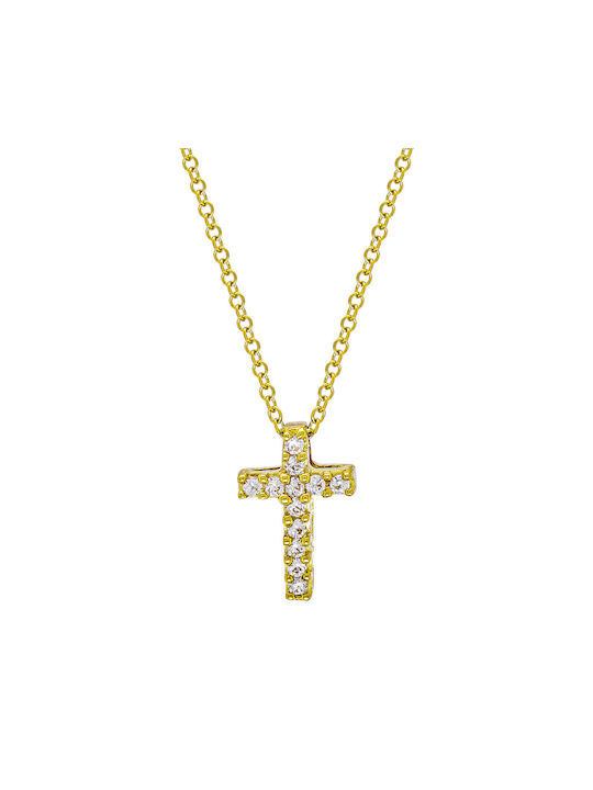 Kiriakos Gofas Gold Cross 9K with Chain