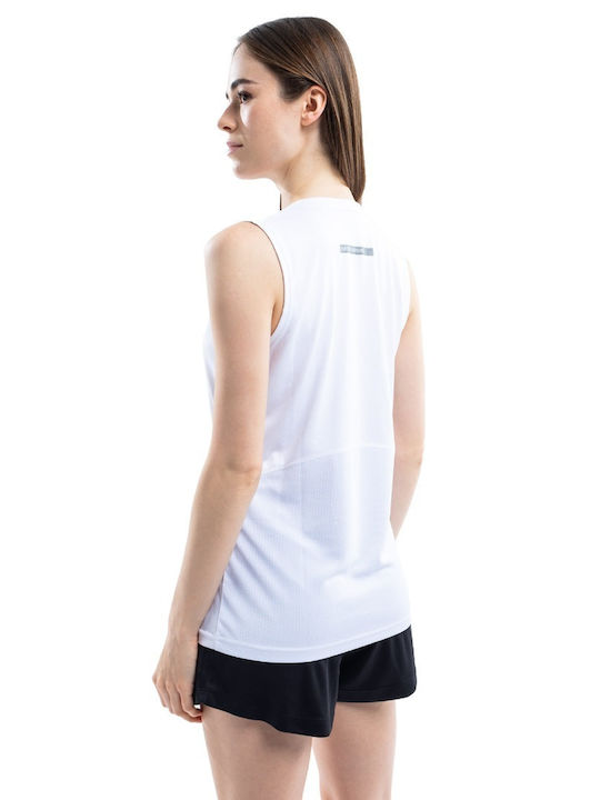 Venimo Damen Sportlich Bluse Ärmellos Weiß