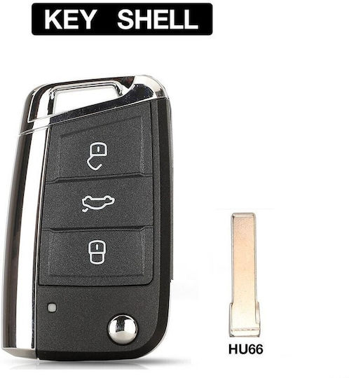 Klappbar mit 3 Tasten für Auto / Sitz / Skoda / VW