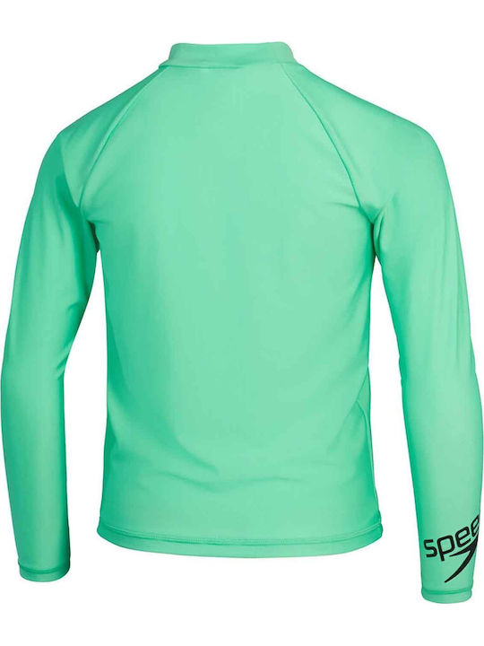 Speedo Kids Swimwear Long Sleeve Shirt Green