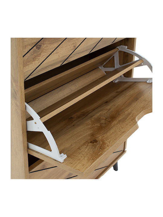 Thelma Wooden Shoe Organizer Beige 60x23.8x131.6cm