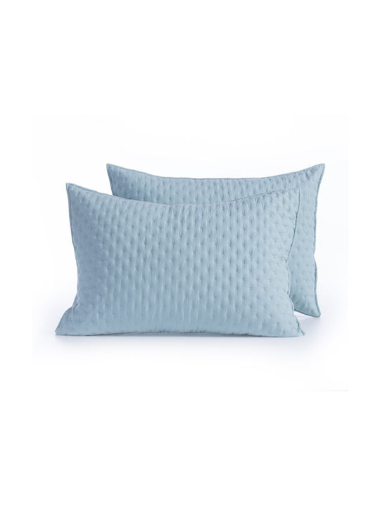 Nef-Nef Homeware Valia Pillowcase Set Aqua 52x72cm.