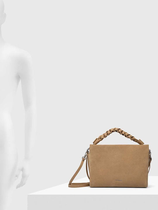 Coccinelle Suede Handbag Color Beige E1.p6p.19.02.01