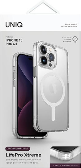 Uniq Lifepro Xtreme Back Cover Silicone Magnetic Transparent (iPhone 15 Pro)