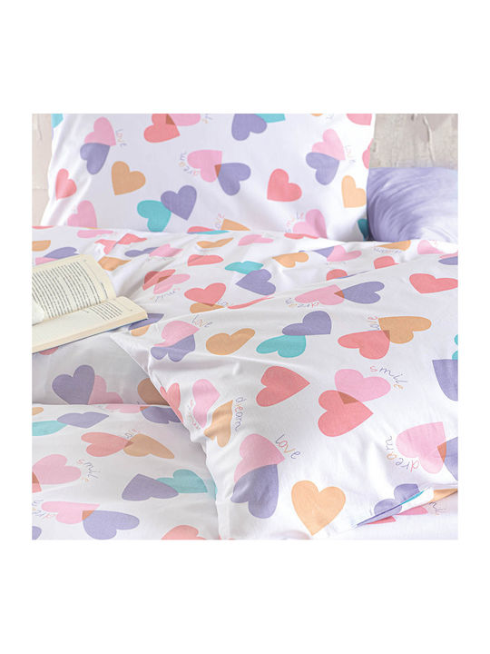 Rythmos Duvet Set Queen 220x240cm Zoey White 3pcs