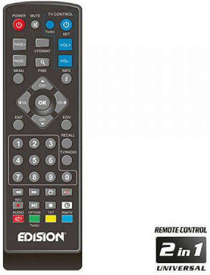 Edision Picco T265+ 807010 Mpeg-4 Digital Receiver SD (480p)