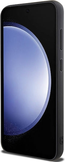 Guess Quilted Metal Logo Back Cover Plastic / Leather Black (Galaxy S23 FE)