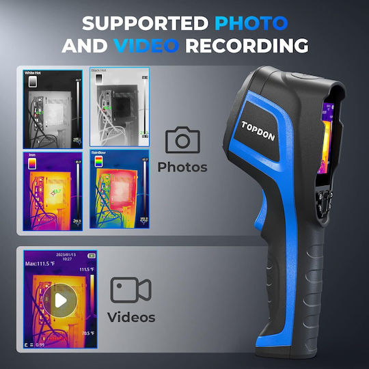 Topdon Tc004 Handheld Thermal Camera with 3.5" Screen for Temperatures from 20°C to 350°C
