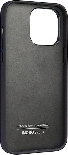 Audi Back Cover Leather / Plastic Black (iPhone 14 Pro Max)