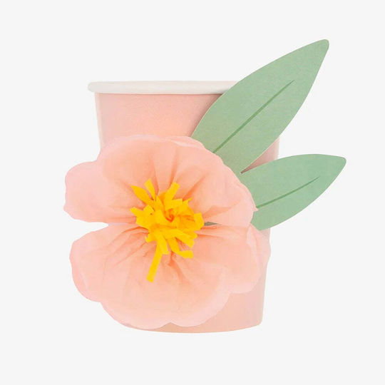 Meri Meri Flower Glass for Party 8pcs