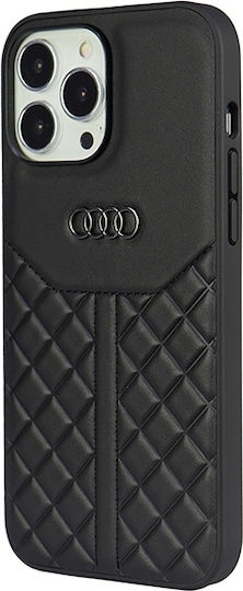 Audi Задна корица Кожа / Пластмаса Черен (iPhone 13 Pro Max)