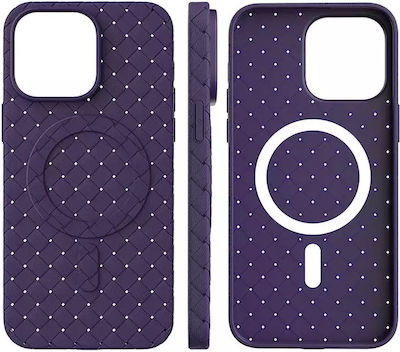 Woven Back Cover Purple (iPhone 15)