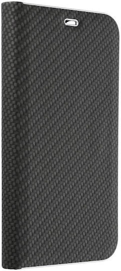Forcell Luna Carbon Book Δερματίνης Μαύρο (Huawei P30 Pro)