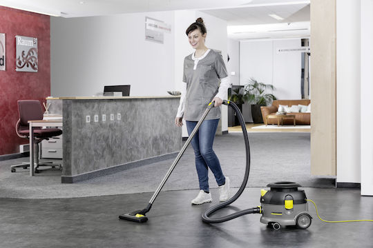 Karcher T 12/1 eco!efficiency Прахосмукачка За Твърди 500W с Пластмаса Контейнер 12лт