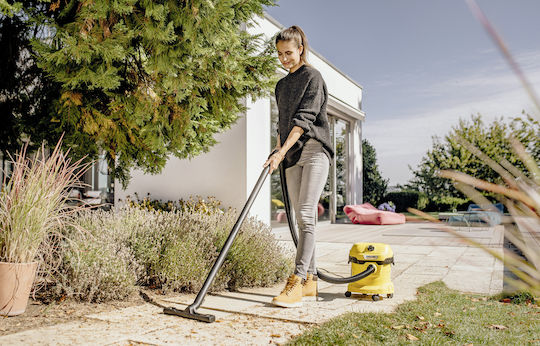 Karcher WD 2 Foam V Vacuum Wet / Dry 1000W with Plastic Bin 12lt