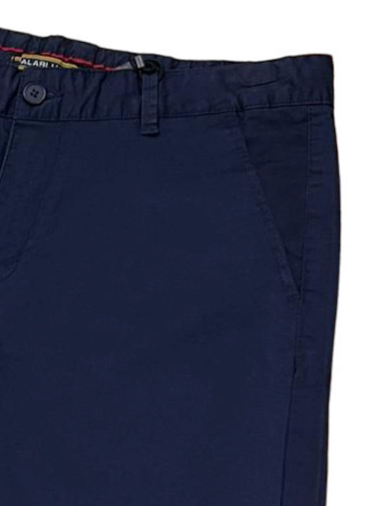 Fabric chino shorts - Blue