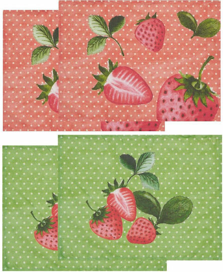 Kentia Loft June Σουπλά Υφασμάτινο Πράσινο 45x33cm 4τμχ Kentia Loft June Σουπλά Υφασμάτινο Πράσινο 45x33cm 4τμχ