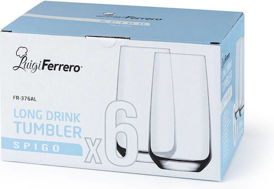 Luigi Ferrero Комплект Чаши за Вода / за Коктейли 480мл 6бр