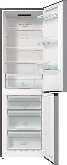 Gorenje Fridge-Freezer 300lt Total NoFrost H185xW60xD59.2cm Inox NRKE62XL